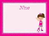 Soccer Star - Girls coolcorks 12 x 12 adhesive back - $45 Pink 