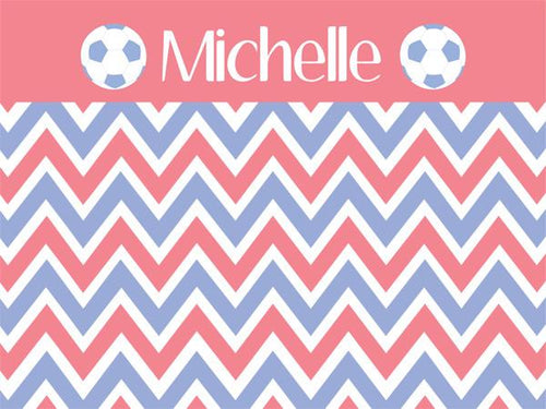 Soccer Chevron coolcorks 12 x 12 adhesive back - $45 Blush/Lavender 