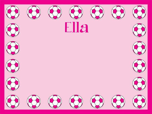 Soccer Border coolcorks 12 x 12 adhesive back - $45 Pink 