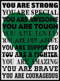 You Are Strong! Cork Board coolcorks Green 