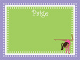 Gymnastics coolcorks cork bulletin board Lavender/Lime 