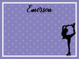 Ice Skater coolcorks 12 x 12 adhesive back - $45 Lavender 