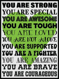 You Are Strong! Cork Board coolcorks Lime 