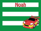 Race Car coolcorks 12 x 12 adhesive back - $45 