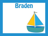 Sail Boat coolcorks 12 x 12 adhesive back - $45 
