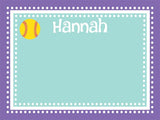 Softball Dots Border Cork Board coolcorks 12 x 12 adhesive back - $45 Purple/Mint 