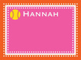 Softball Dots Border Cork Board coolcorks 12 x 12 adhesive back - $45 Hot Pink/Orange 