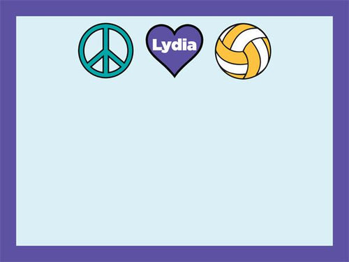 Peace Love Sport coolcorks 24 x 18 adhesive back - $80 Volleyball 