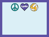 Peace Love Sport coolcorks 24 x 18 adhesive back - $80 Volleyball 