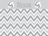 Volleyball Chevron Cork Board coolcorks 12 x 12 adhesive back - $45 Grey 