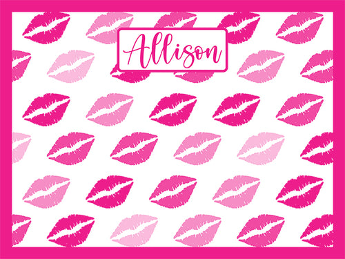 Lips Pattern Cork Board