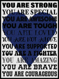 You Are Strong! Cork Board coolcorks Navy 