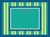 Stripes Cork Board coolcorks 24 x 18 adhesive back - $80 Blue/Teal 